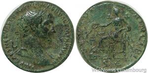 R9638 Rare Roman Empire As Trajan 107 Rome S P Q R Optimo Principi -> Make offer