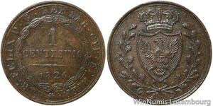 R9644 Italy Sardinia 1 Centesimo Carlo Felice 1826 P Turin -> Make Offer