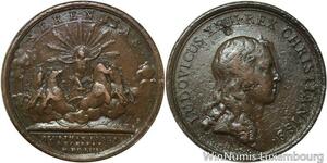 R9663 Rare Medal Louis XIV Villes remises sous obéissance du roi 1653 Mauger