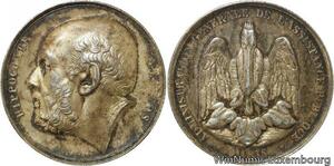 R9687 Médaille Hippocrate Medecine Assistance Publique Pelican 1870 Paris Argent