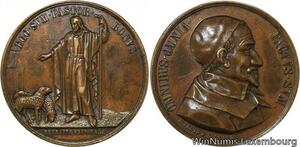 R9716 Medaglia Papal States Vatican Retraite Leo XIII Pastor Bonvs 1843 AU