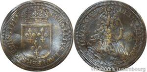 R9730 Token Germany Louis XIV 1638 1715 Rechenpfennig Nuremberg -> Make Offer