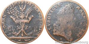 R9736 Token Louis XIV Marine Militaire Defeat Carthagena Spain 1697 ->Make Offer