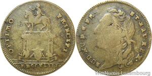 R9754 Jeton Louis XV Statue Bordeaux 1743 -> Make Offer