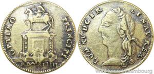 R9755 Jeton Louis XV Statue Bordeaux 1744 -> Make Offer