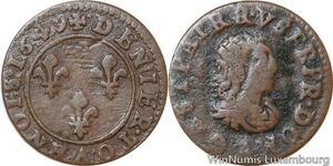 R9785 Dombes Denier Tournois Gaston d'Orléans 1649 Trevoux -> Make Offer