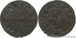 R9799 Champagne Comté Denier Thibaut II 1125 1152 Provins Argent -> Make Offer