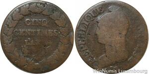 R9805 5 Centimes Dupré an 1799 1800 - A Paris -> Make Offer