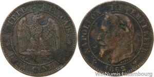 R9810 2 Centimes Napoleon III 1862 K Bordeaux -> Make Offer