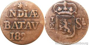 R9821 Indonesia Netherlans East Indies Sumatra 1/2 Stuiver Willem I 1823 >Offer