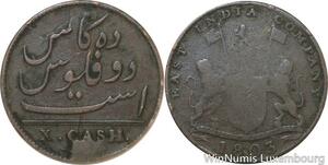 R9828 British India Madras Presidency 10 Cash 1803 -> Make Offer