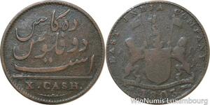 R9831 British India Madras Presidency 10 Cash 1808 -> Make Offer