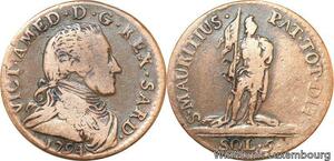R9891 Italy Duchy Savoia 5 Soldi Vittorio Amadeo III 1794 -> Make Offer