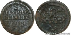 R9892 Italy Monetary Weight Poids Monetaire 2 Pistole V D IIII c. 1500