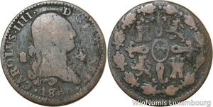 R9897 Spain 4 Maravedis Carlos IV 1800 Segovia -> Make Offer