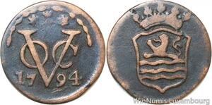 R9917 Indonesia Netherlands East Indies Zeeland Duit 1794 VOC -> Make Offer