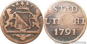 R9919 Netherlands Holland Duit Stad Utrecht 1791 -> Make Offer
