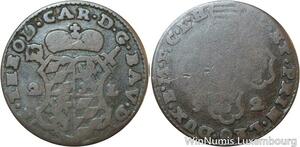 R9924 Belgium Liege 2 Liards John Theodore Bavaria 1752 -> Make Offer