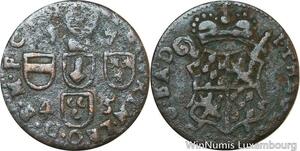 R9928 Feodal Netherlands Liège Liard Jean Théodore Bavière Type V 1745