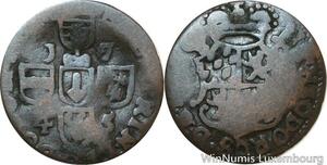 R9935 Feodal Netherlands Liège Liard Jean-Théodore Bavière Type V 1745