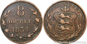 R9941 Guernsey 8 Doubles 1834 -> Make Offer