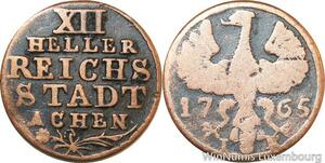 R9954 German Free City Aachen 12 Heller 1765 IK -> Make Offer