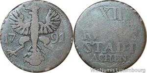 R9958 German Free City Aachen 12 Heller 1791 -> Make Offer