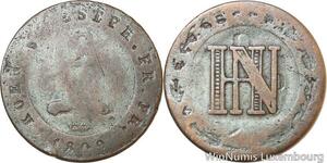 R9962 German States Westphalia 2 Centimes Jérôme Bonaparte 1809 C Cassel >Offer
