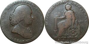 R9971 United Kingdom 1/2 Penny Cheshire Macclesfield Charles Roe 1791