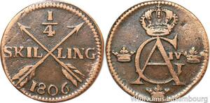 R9985 Sweden 1/4 Skilling Gustav IV Adolf 1806 Avesta -> Make Offer
