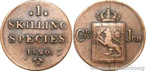 R9988 Norway 1 Skilling Carl XIV 1820 -> Make Offer
