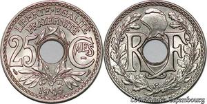 S1073 France 25 Centimes Lindauer 1914 Souligné SPL -> Make offer