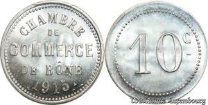 S4555 France Finest Algéria Colonies 10 Centimes Commerce 1915 Bône PCGS MS66