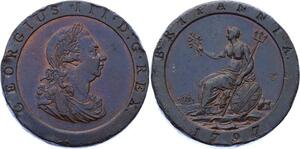 O2761 Great Britain Penny George III 1797 AU !! ->Make offer
