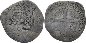 O2795 Rare France Douzain Henri IV Béarn 1591 Morlaas ->M