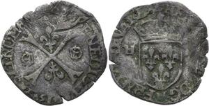 O2809 Douzain Henri IV 1589-1610 1er type 1594 H La Rochelle ->Make offer