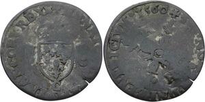 O2822 Rare !! Douzain aux Croissants Henri III 1560 C Saint-Lô ->Make offer
