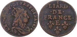 O2839 Liard de France Louis XIV 1656 E Meung sur Loire ->Make offer