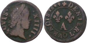 O2840 2 Deniers Louis XIV 1649/8 ->Make offer