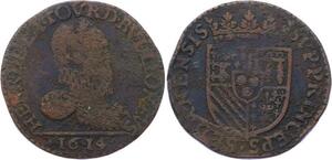 O2848 Rare Sedan Double Tournois Henri de La Tour 1614 Sedan ->Make offer