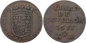 O2852 Rare France Bouillon Liard Godefroy Maurice de la Tour Auvergne Liard 1681