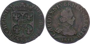 O2853 Rare Charleville Liard Charles Ier de Gonzague  3e type 1613 Charleville