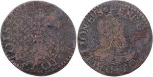 O2864 Rare R2 Sedan Double Tournois Henri de La Tour 1614 Sedan ->M offre