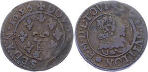 O2872 Sedan Double Tournois Frederic Maurice La Tour  13e type 1636 Sedan