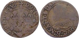 O2874 Charleville Double Tournois Charles II 1639 ->Make offer