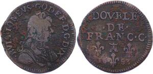 O2895 Bouillon Liard .Godefroy Maurice de La Tour 7e type 1683 Sedan