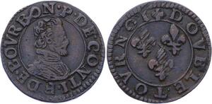 O2897 Rare !! Champagne Double Tournoi François de Bourbon sans S !! SUP