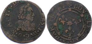 O2909 Charleville Double Tournois Charles II de Gonzague 1639