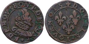 O2915 Chateau Regnault Double Tournois François de Bourbon Conti type 14