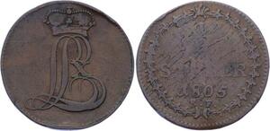 O2926 German States Hessen-Darmstadt Ludwig X Stüber Ludwig X 1805